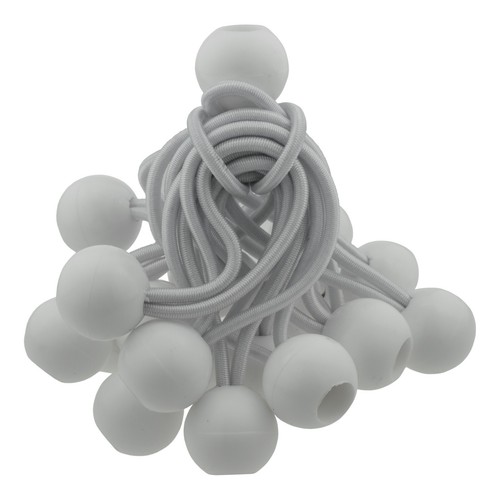 White bungee balls - white,