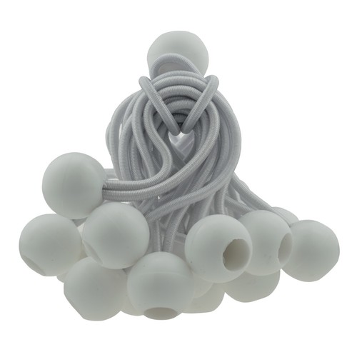 White bungee ball - 4"or,