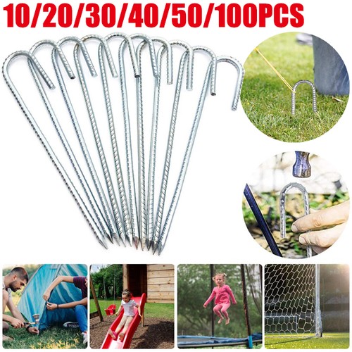100x tent pegs heavy duty - pegs,