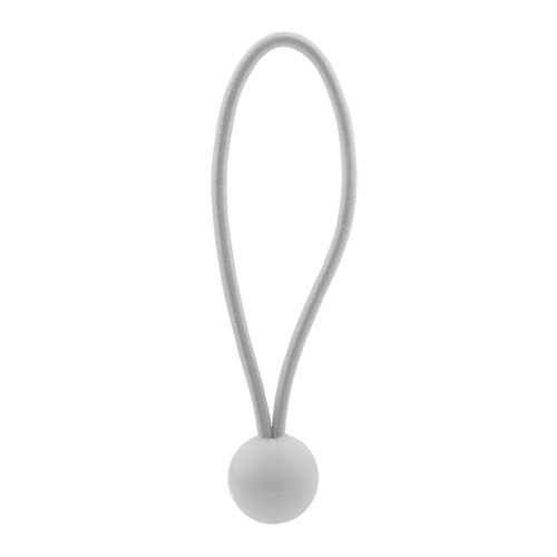 White bungee ball - ties, 6"