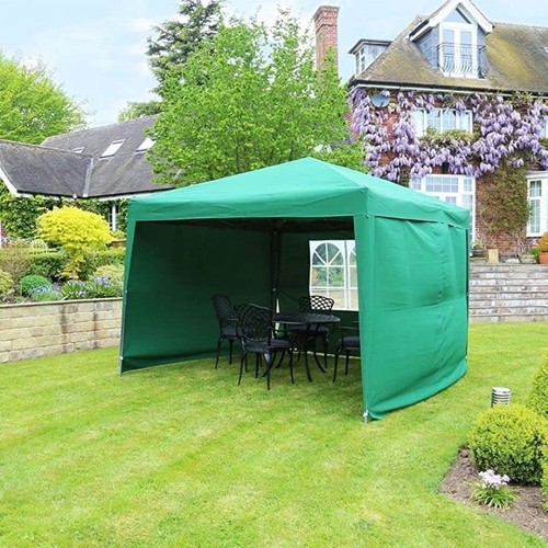 Gazebo with side wall 3x3m - , pop
